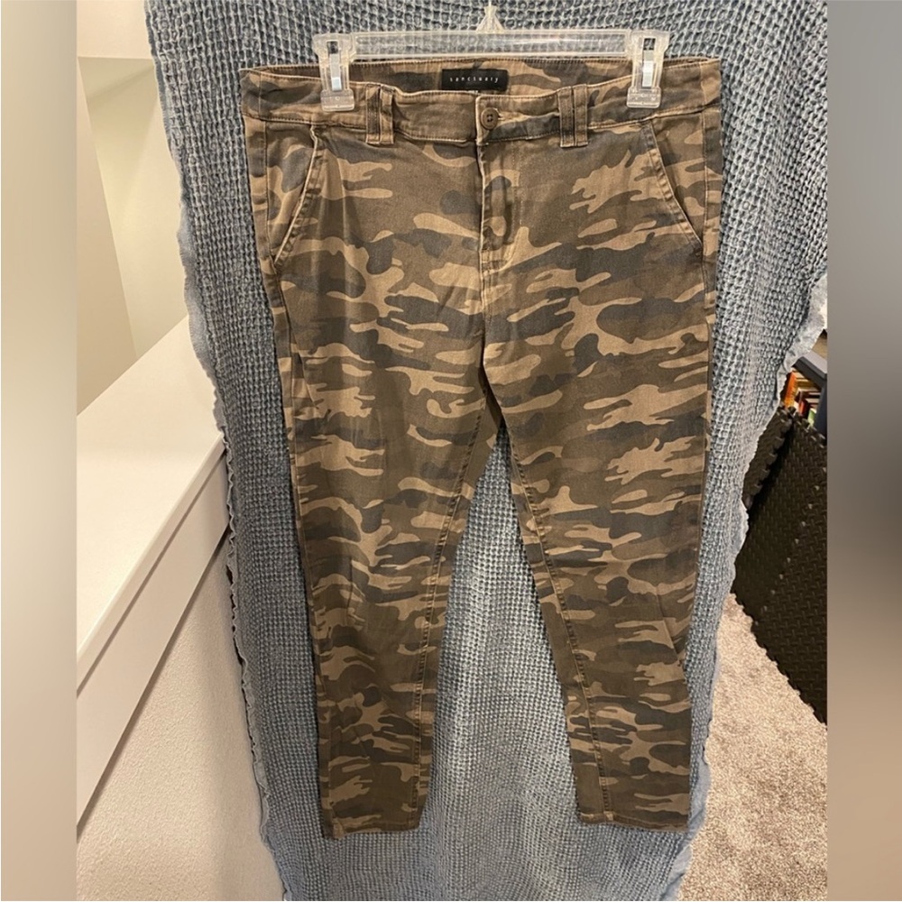 Sanctuary Camo Jegging Pants Business Casual Office Wear - Picture 4 of 4